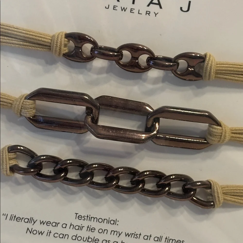 Maya J Bracelet Hair Ties Set of 3